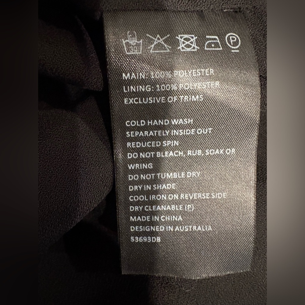 Bardot black ad white Leopard Print Wrap Dress size 6 - Picture 14 of 14